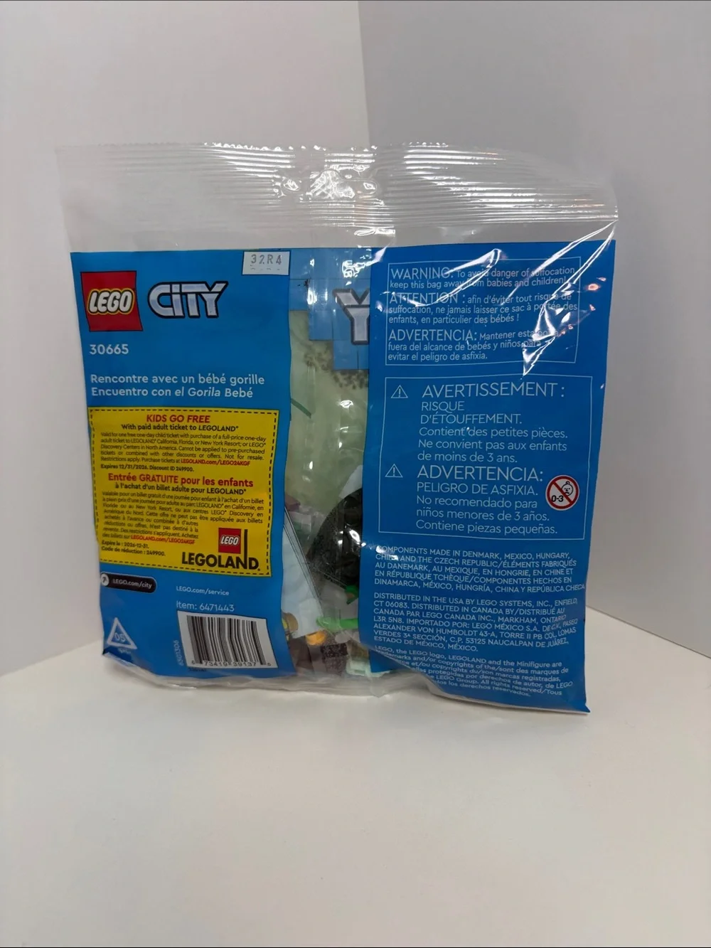 LEGO City Green Jungle Baby Gorilla Encounter Pack